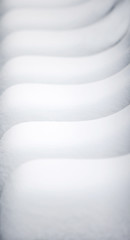 Image showing Abstract of chairs covered in snow