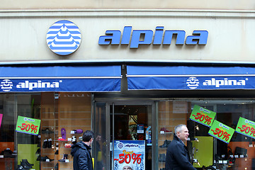 Image showing Alpina store shopwindow