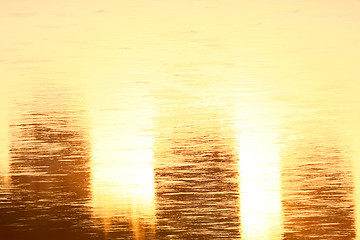 Image showing Water reflection of sunlight