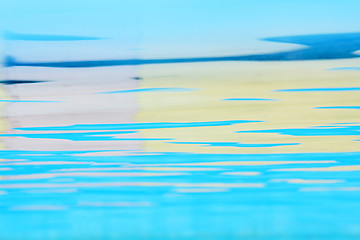 Image showing Water reflection close up