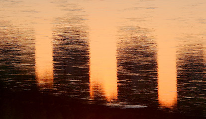 Image showing Sunlight reflecting on water surface