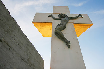 Image showing Church stone cross