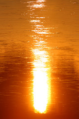 Image showing Sunlight reflection on water