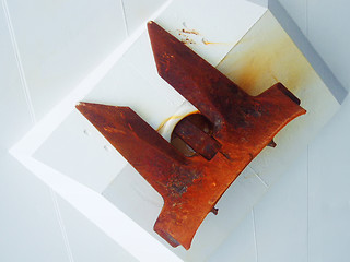 Image showing Close up of boat anchor