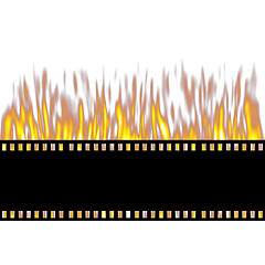 Image showing Burning Film Strip