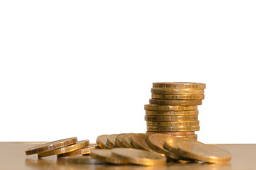 Image showing Coins on a white background