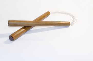 Image showing  Wooden nunchaku