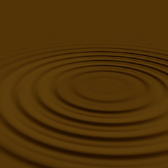 Image showing Coffee or chocolate ripples