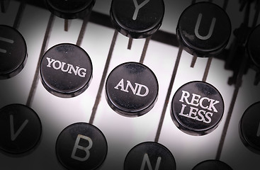 Image showing Typewriter with special buttons