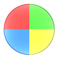 Image showing Colorful Button