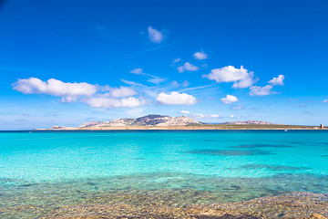 Image showing Pelosa beach, Sardinia, Italy.