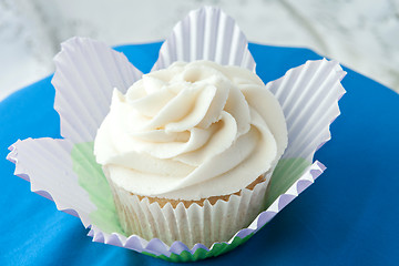 Image showing Gourmet Vanilla Cupcake