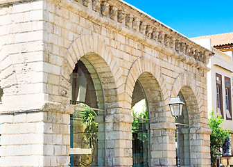 Image showing The old building of the Venetian loggia in Rethymnon, Crete.