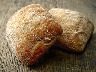 Image showing two ciabatta bread buns