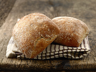 Image showing two ciabatta bread buns