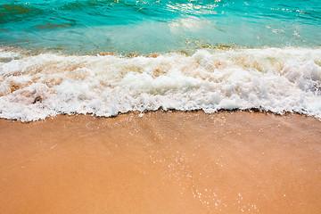 Image showing Sand Beach And Wave