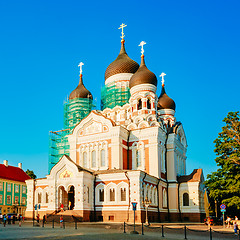 Image showing Alexander Nevsky Cathedral, An Orthodox Cathedral Church In Tall