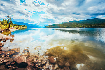 Image showing Norway Nature Fjord Autumn Time