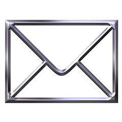 Image showing 3D Silver Envelope