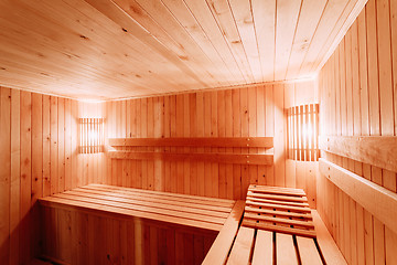 Image showing Interior Of The Sauna