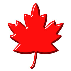 Image showing 3D Canadian Leaf