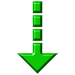 Image showing 3D Download Arrow