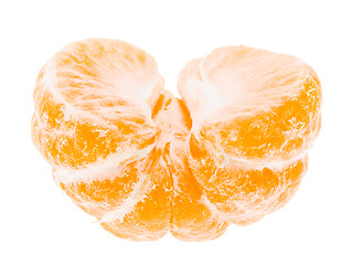 Image showing Peeled Tasty Sweet Tangerine Orange Mandarin Fruit