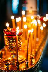 Image showing Interior Of Belarussian Orthodox Church In Easter