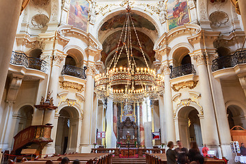 Image showing Interior Of Baroque Church Of St. Nicholas - Old Town Square in 