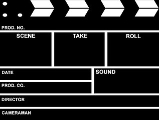 Image showing Film Clap Board