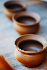 Image showing Clay Craft Pot Dishware