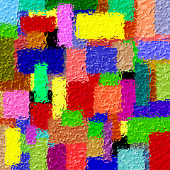 Image showing Colorful squares