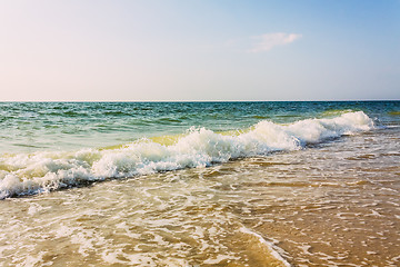 Image showing Sand Beach And Wave