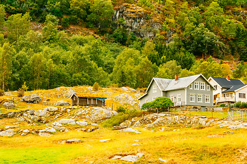 Image showing Norwegian Wooden House