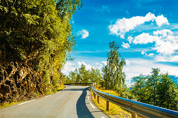 Image showing Norway, Road In Norwegian Mountains