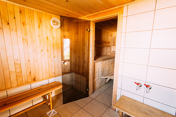 Image showing Interior Of The Sauna