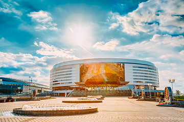 Image showing Minsk Arena In Belarus. Ice Hockey Stadium. Venue For 2014 World
