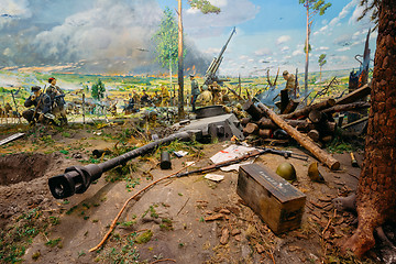 Image showing Exposure Of Weapons And Equipment In The Belarusian Museum Of Th