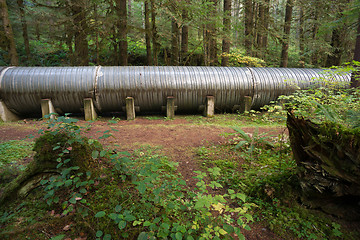 Image showing Large Pipeline Industrial Hydroelectric Industry Construction Vi