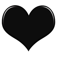 Image showing 3D Black Heart