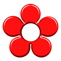 Image showing 3D Red Flower