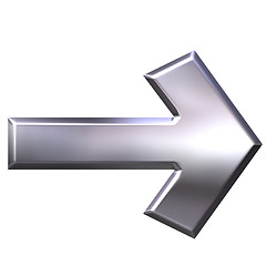 Image showing 3D Silver Arrow