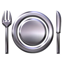 Image showing 3D Silver Food Concept