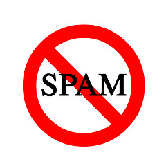 Image showing Anti Spam Sign