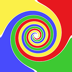 Image showing Colorful Swirl Design