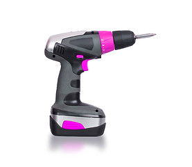 Image showing Cordless screwdriver or power drill