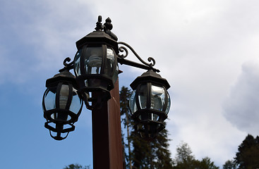 Image showing Retro lanterns in Krasnaya Poliana