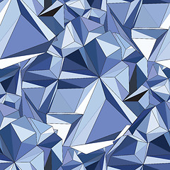 Image showing Crystal. Seamless 3D Geometric background.