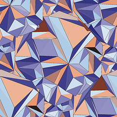 Image showing Crystal. Seamless 3D Geometric background.