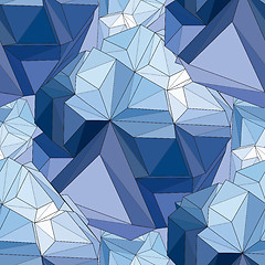 Image showing Crystal. Seamless 3D Geometric background.